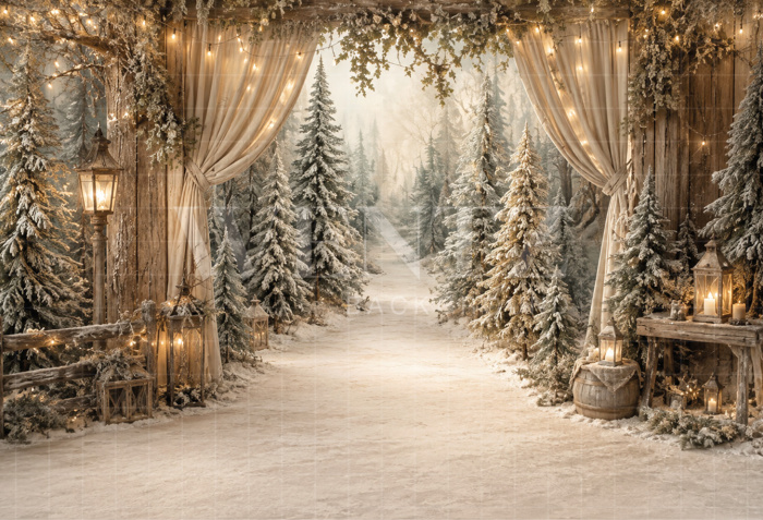 Fabric Photography Background Christmas / Backdrop 8840