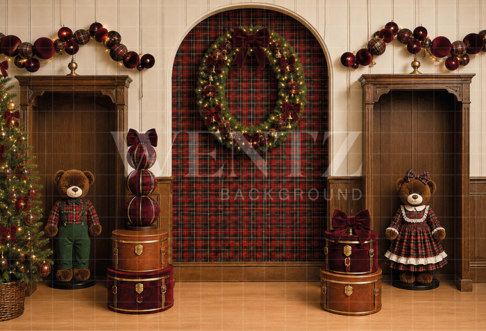 Fabric Photography Background Christmas / Backdrop 8846