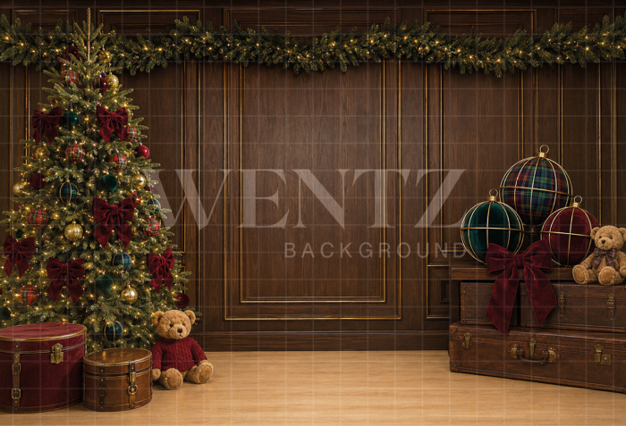 Fabric Photography Background Christmas / Backdrop 8848