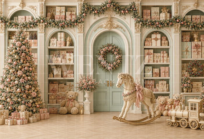 Fabric Photography Background Christmas / Backdrop 8863
