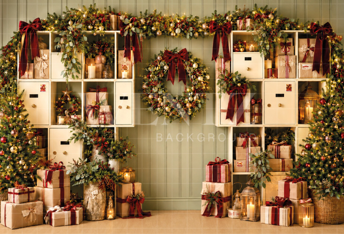 Fabric Photography Background Christmas / Backdrop 8876