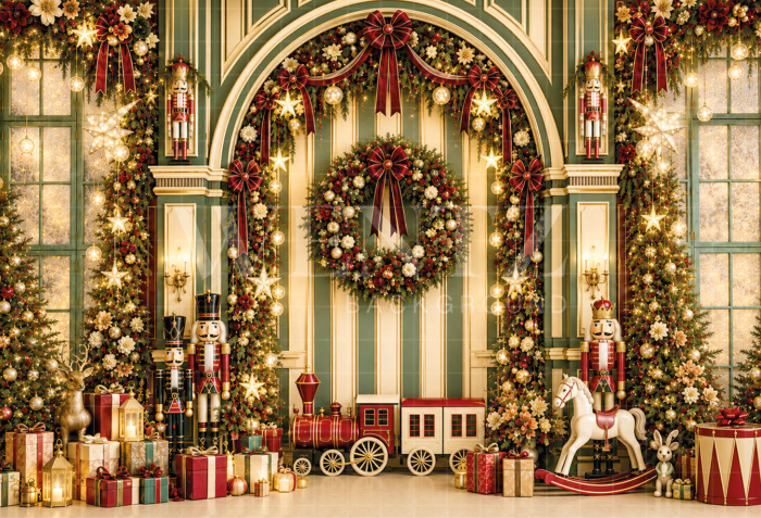 Fabric Photography Background Christmas / Backdrop 8877
