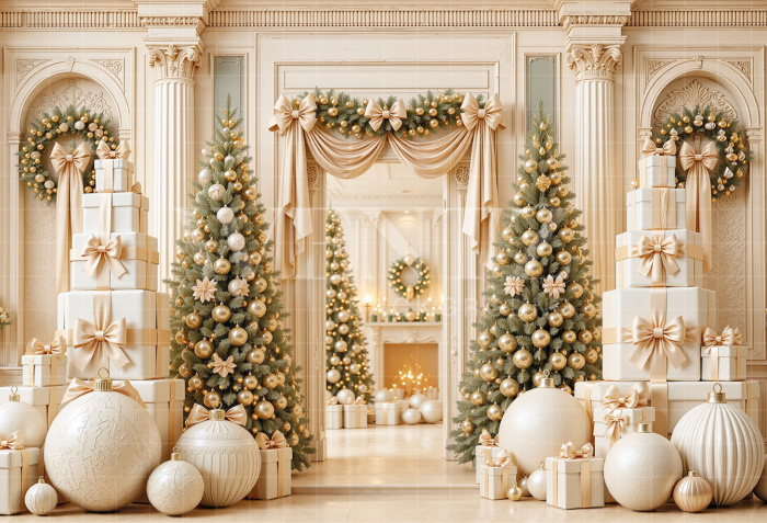 Fabric Photography Background Christmas / Backdrop 8884