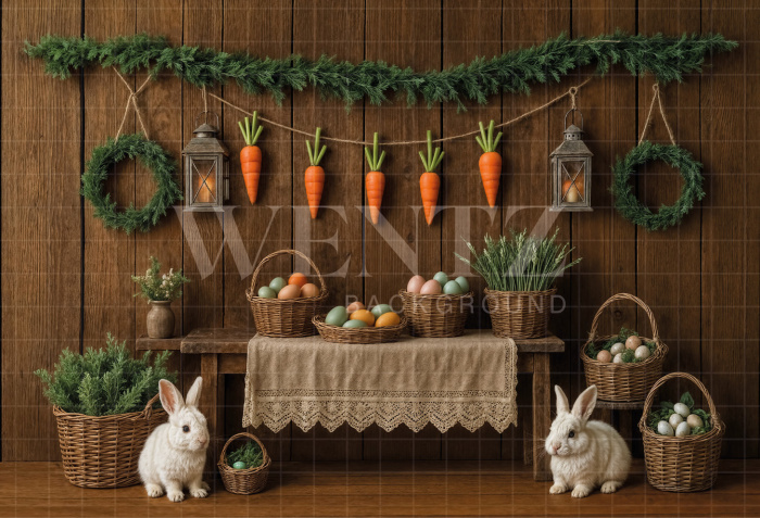 Fabric Photography Background Easter / Backdrop 8017