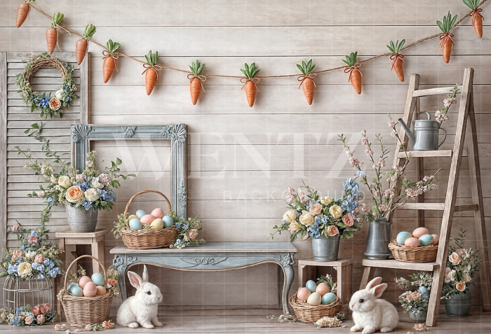 Fabric Photography Background Easter / Backdrop 8018