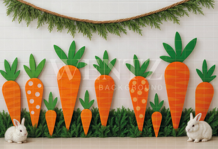 Fabric Photography Background Easter / Backdrop 8019