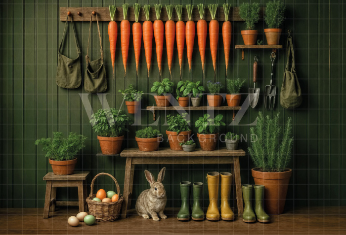 Fabric Photography Background Easter / Backdrop 8035