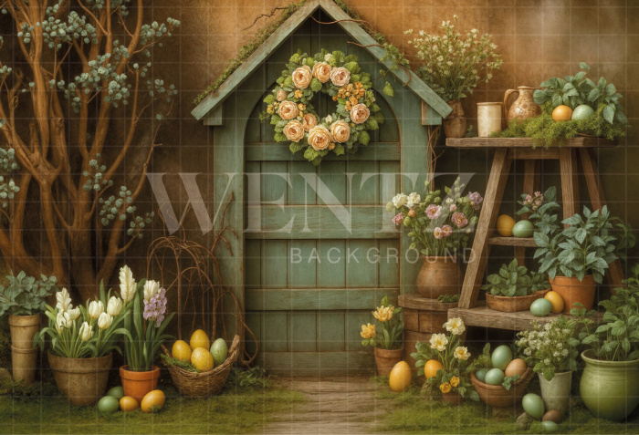 Fabric Photography Background Easter / Backdrop 8036