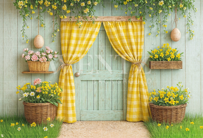 Fabric Photography Background Easter / Backdrop 8039