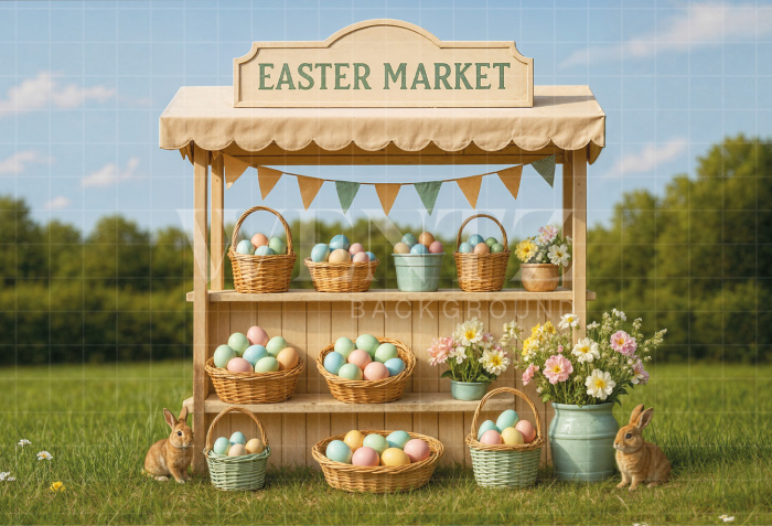 Fabric Photography Background Easter / Backdrop 8051