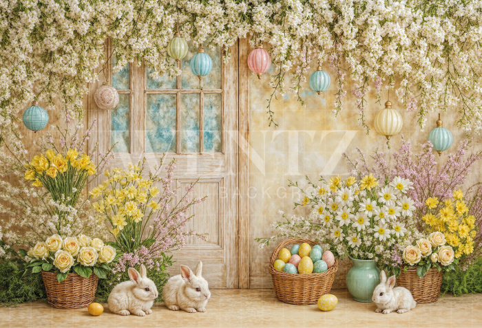 Fabric Photography Background Easter / Backdrop 8059