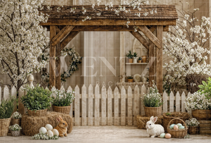 Fabric Photography Background Easter / Backdrop 8063
