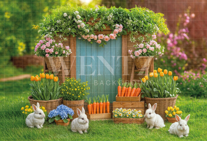 Fabric Photography Background Easter / Backdrop 8067
