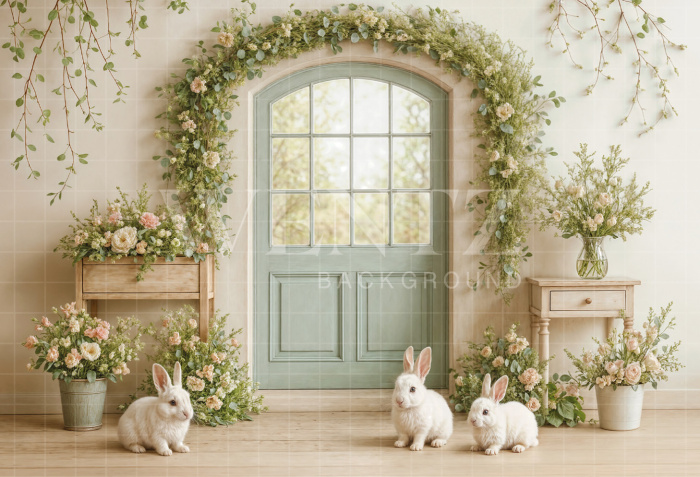 Fabric Photography Background Easter / Backdrop 8073