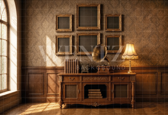 Fabric Photography Background Father's Day Rustic / Backdrop 8424