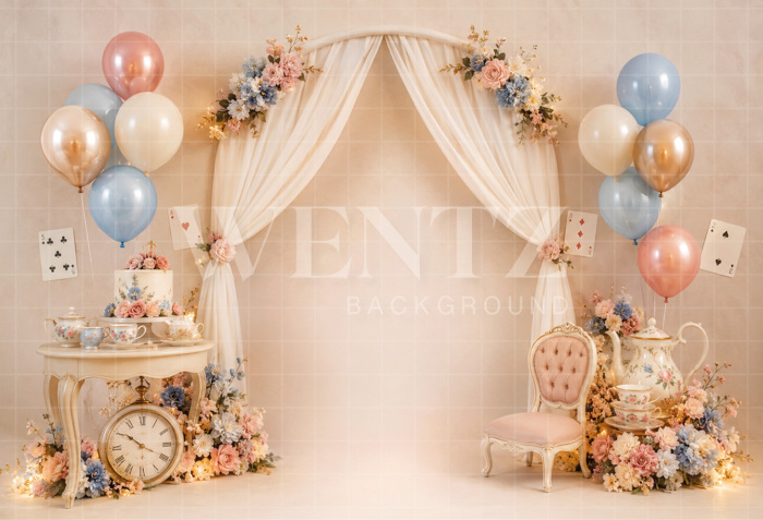 Fabric Photography Background Alice Cake Smash / Backdrop 8689