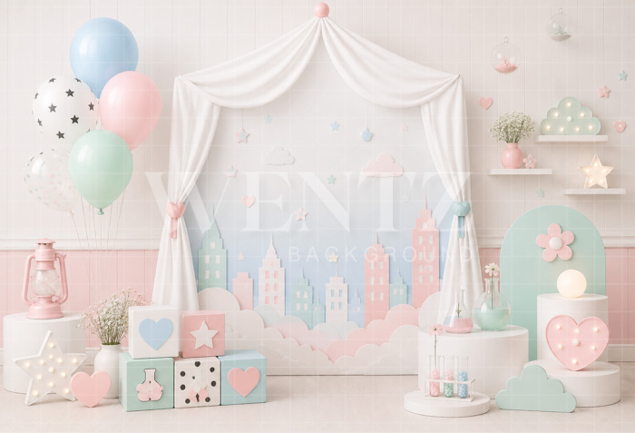 Fabric Photography Background Cake Smash / Backdrop 8735