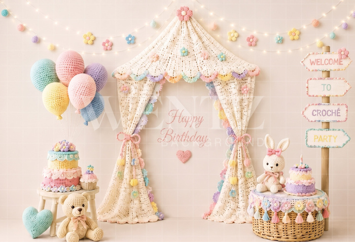 Fabric Photography Background Cake Smash / Backdrop 8777
