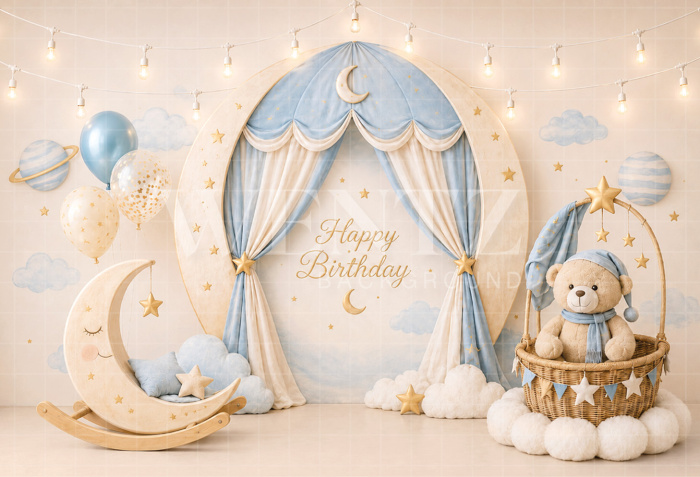 Fabric Photography Background Sweet Dreams Cake Smash / Backdrop 8762