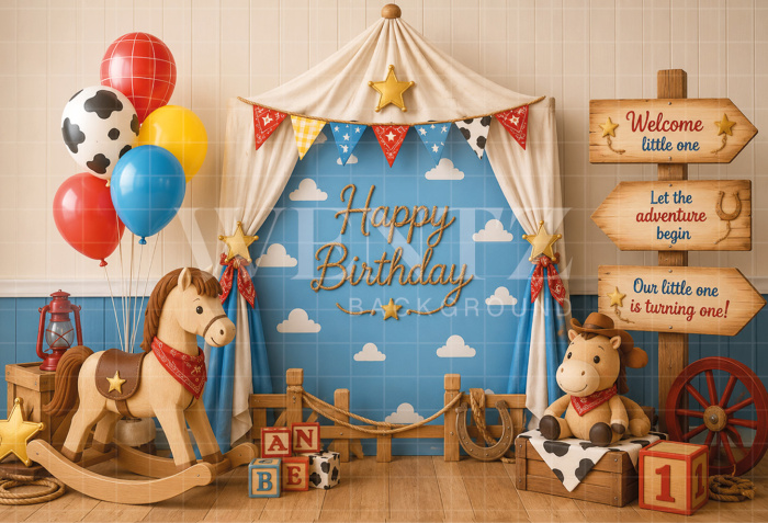 Fabric Photography Background Little Farm Cake Smash / Backdrop 8726