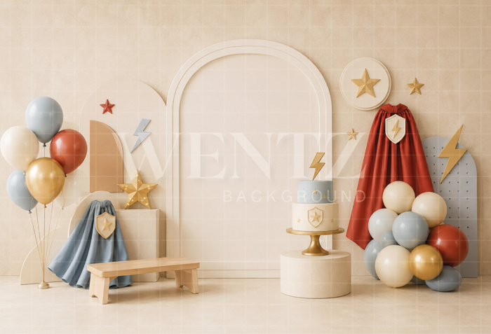 Fabric Photography Background Hero Cake Smash / Backdrop 8695