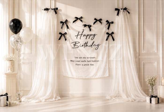 Fabric Photography Background Bows Cake Smash / Backdrop 8705
