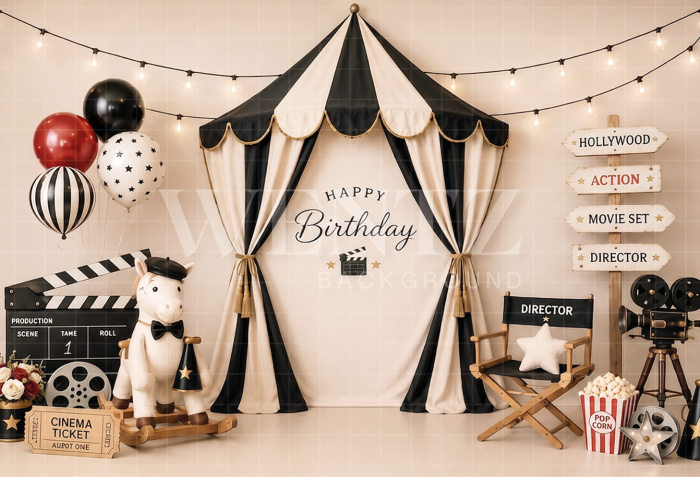 Fabric Photography Background Mini Director Cake Smash / Backdrop 8783