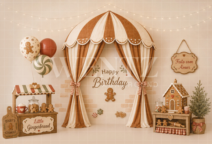 Fabric Photography Background Christmas Cake Smash / Backdrop 8821