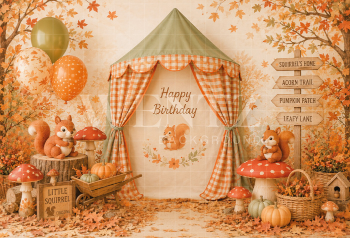 Fabric Photography Background Fall Cake Smash / Backdrop 8812