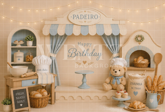 Fabric Photography Background Baker Cake Smash / Backdrop 8767