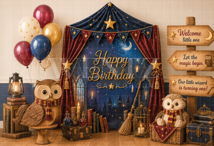 Fabric Photography Background Magic Potions Cake Smash / Backdrop 8727