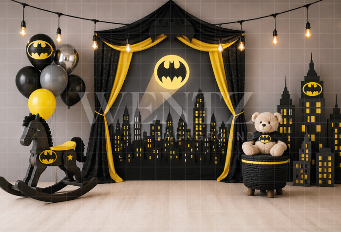 Fabric Photography Background Superhero Cake Smash / Backdrop 8732