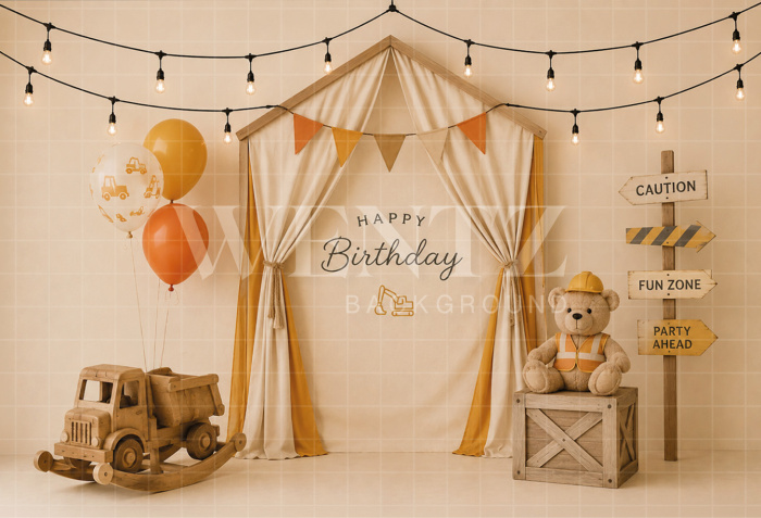 Fabric Photography Background Builder Bear Cake Smash / Backdrop 8668