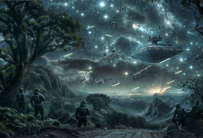 Fabric Photography Background Father's Day Star Wars / Backdrop 6133