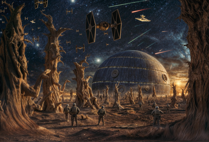 Fabric Photography Background Father's Day Star Wars / Backdrop 6134