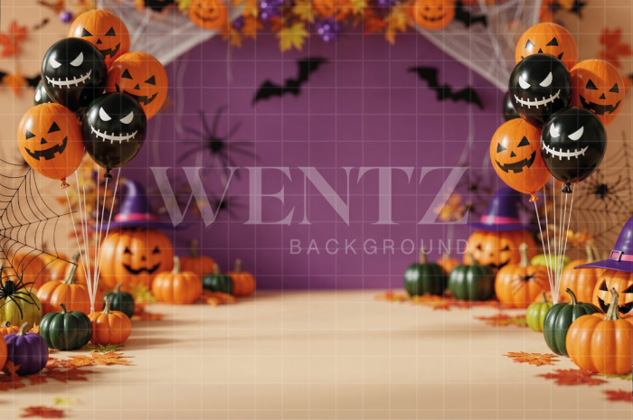 Fabric Photography Background Halloween / Backdrop 7622