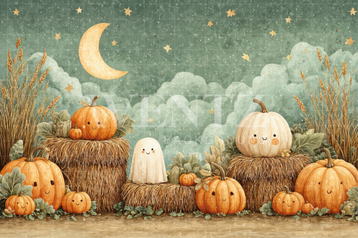 Fabric Photography Background Halloween / Backdrop 7617