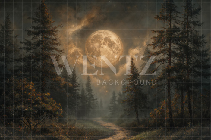 Fabric Photography Background Halloween / Backdrop7620