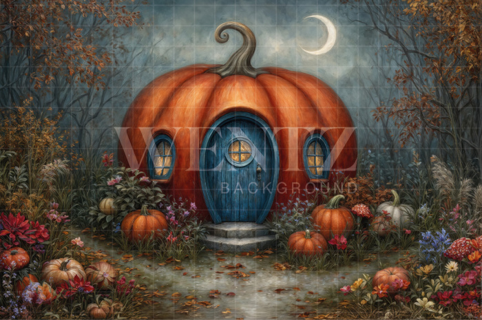 Fabric Photography Background Halloween / Backdrop 7624