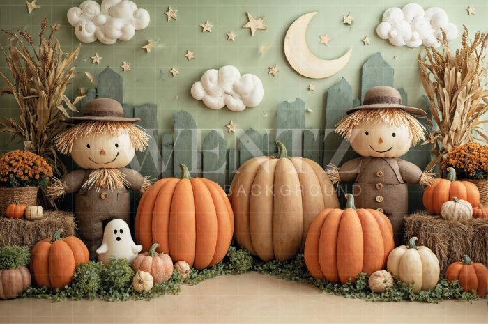 Fabric Photography Background Halloween / Backdrop 7627