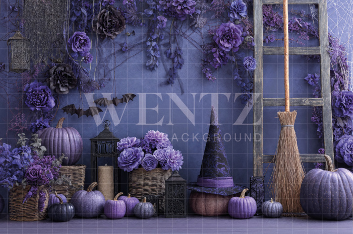 Fabric Photography Background Halloween / Backdrop7634