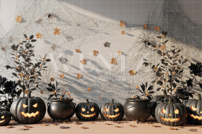 Fabric Photography Background Halloween / Backdrop 7636