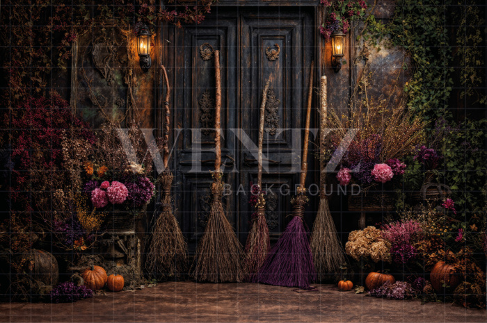 Fabric Photography Background Halloween / Backdrop 7639