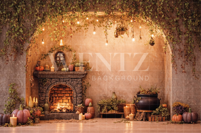 Fabric Photography Background Halloween / Backdrop 7640