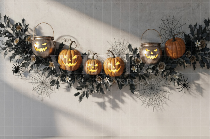 Fabric Photography Background Halloween / Backdrop 7646
