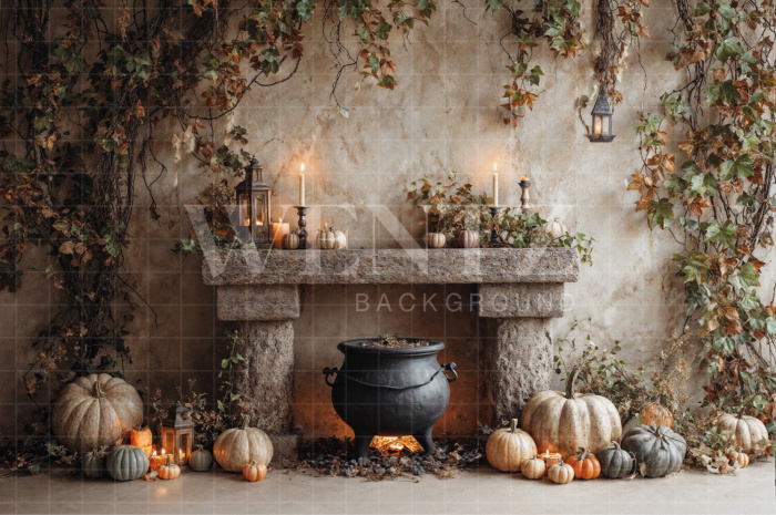 Fabric Photography Background Halloween / Backdrop 7650