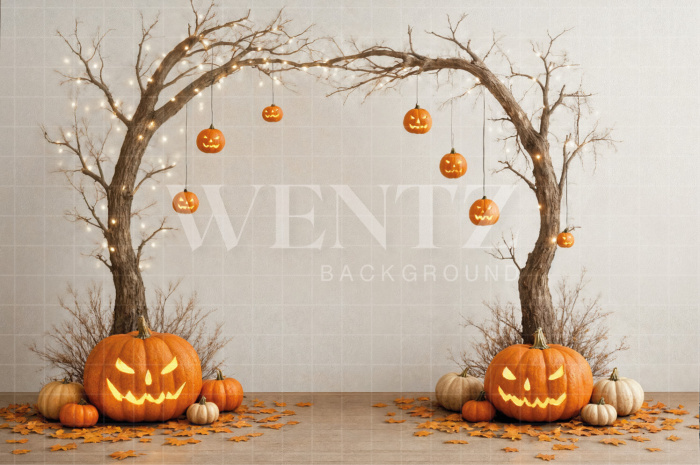 Fabric Photography Background Halloween / Backdrop 7652
