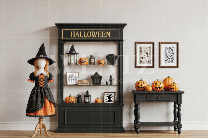 Fabric Photography Background Halloween / Backdrop 7656