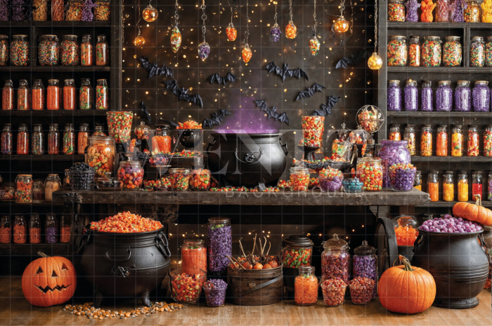 Fabric Photography Background Halloween / Backdrop 7664