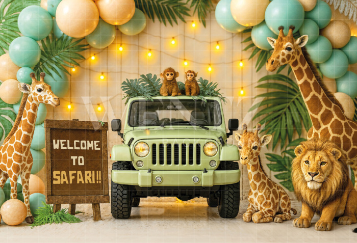 Fabric Photography Background Safari / Backdrop 7197